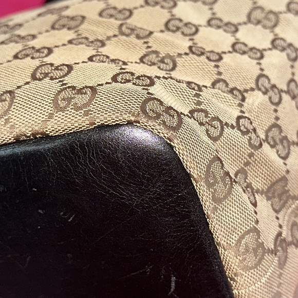 Gucci bamboo strap shoulder tote hobo purse - Picture 9 of 16